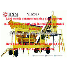 Misturadora de betão móvel de venda quente YHZS25